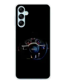 Чехол для Samsung Galaxy M16 с картинкой «Салон Audi — руль» Чехол для Samsung Galaxy M16 с картинкой «Салон Audi — руль»