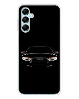 Чехол для Samsung Galaxy M16 с картинкой «Audi — ночной контур»
