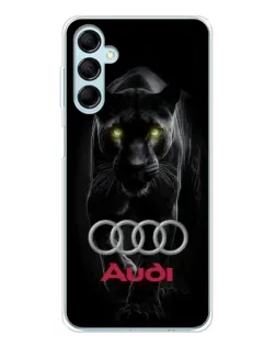 Чехол для Samsung Galaxy M16 с картинкой «Пантера и Audi»