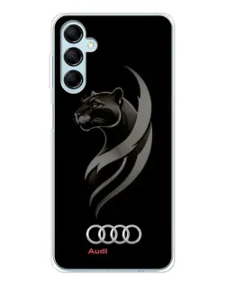 Чехол для Samsung Galaxy M16 с картинкой «Графика — пантера и Audi»