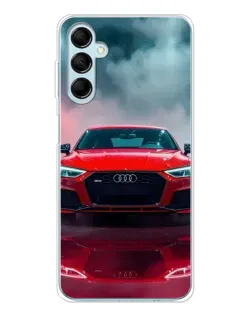 Чехол для Samsung Galaxy M16 с картинкой «Audi RS — красный стиль»