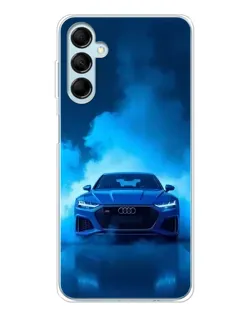 Чехол для Samsung Galaxy M16 с картинкой «Audi — голубая энергия»