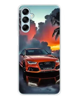 Чехол для Samsung Galaxy M16 с картинкой «Audi — закат»