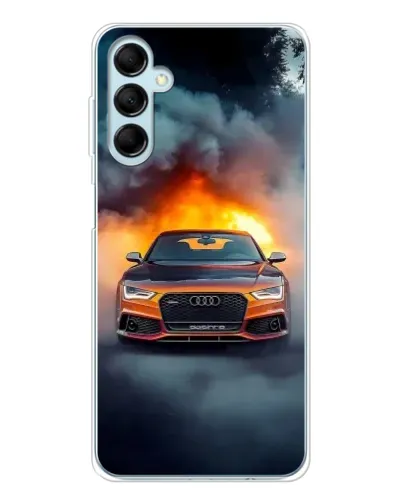 Чехол для Samsung Galaxy M16 с картинкой «Audi в огненном дыму» Чехол для Samsung Galaxy M16 с картинкой «Audi в огненном дыму»