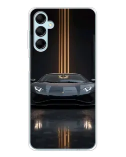 Чехол для Samsung Galaxy M16 с картинкой «Lamborghini золотые линии» Чехол для Samsung Galaxy M16 с картинкой «Lamborghini золотые линии»