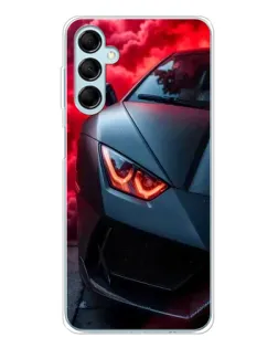 Чехол для Samsung Galaxy M16 с картинкой «Lamborghini красное сияние» Чехол для Samsung Galaxy M16 с картинкой «Lamborghini красное сияние»