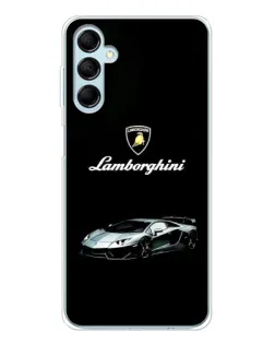 Чехол для Samsung Galaxy M16 с картинкой «Логотип Lamborghini классика»