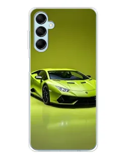 Чехол для Samsung Galaxy M16 с картинкой «Салатовый Lamborghini Huracan»