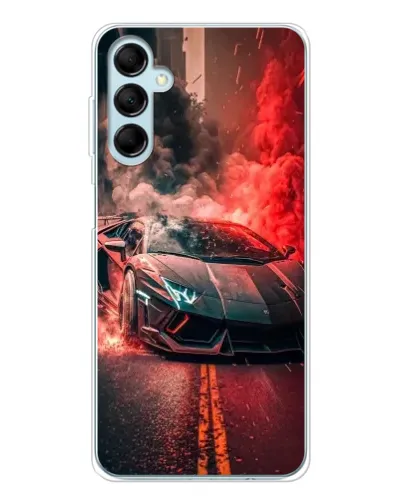 Чехол для Samsung Galaxy M16 с картинкой «Lamborghini красный дым» Чехол для Samsung Galaxy M16 с картинкой «Lamborghini красный дым»
