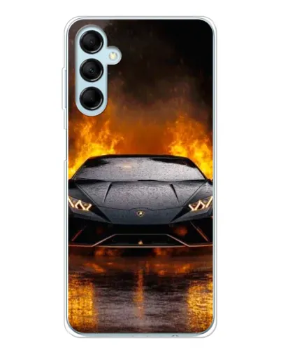 Чехол для Samsung Galaxy M16 с картинкой «Lamborghini в огне» Чехол для Samsung Galaxy M16 с картинкой «Lamborghini в огне»