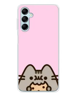 Чехол для Samsung Galaxy M16 с картинкой «Pusheen и печенье»