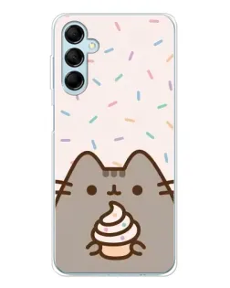 Чехол для Samsung Galaxy M16 с картинкой «Пушин с кексом»