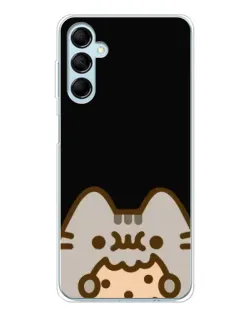 Чехол для Samsung Galaxy M16 с картинкой «Пушин на черном»