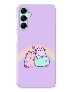 Чехол для Samsung Galaxy M16 с картинкой «Радужные Пушины»