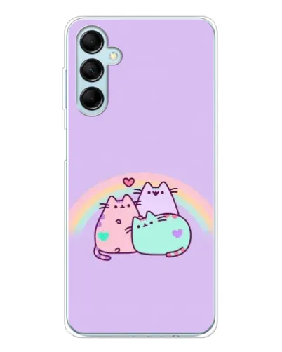 Чехол для Samsung Galaxy M16 с картинкой «Радужные Пушины»