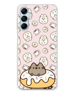 Чехол для Samsung Galaxy M16 с картинкой «Пушин на пончике»