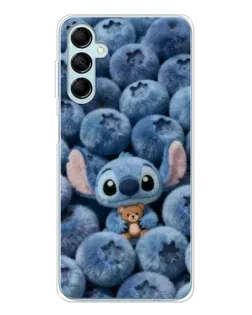 Чехол для Samsung Galaxy M16 с картинкой «Стич и голубика»