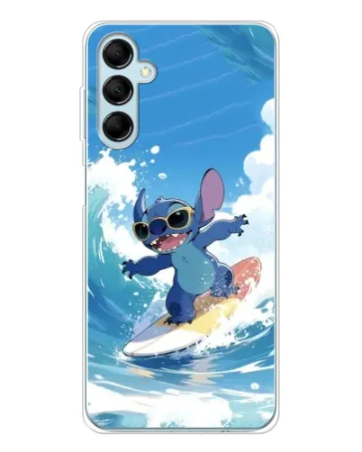 Чехол для Samsung Galaxy M16 с картинкой «Стич на волне» Чехол для Samsung Galaxy M16 с картинкой «Стич на волне»