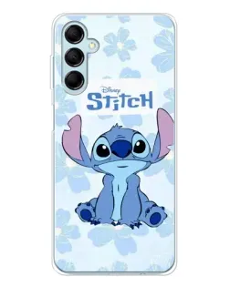 Чехол для Samsung Galaxy M16 с картинкой «Stitch среди цветов»