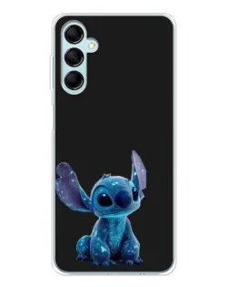 Чехол для Samsung Galaxy M16 с картинкой «Стич на черном»