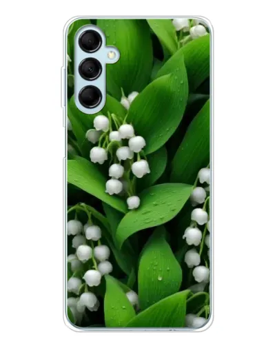 Чехол для Samsung Galaxy M16 с картинкой «Ландыши в зелени»