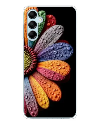 Чехол для Samsung Galaxy M16 с картинкой «Радужный цветок»