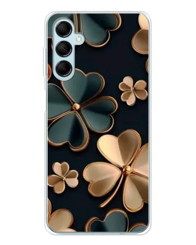 Чехол для Samsung Galaxy M16 с картинкой «Клевер в золоте»