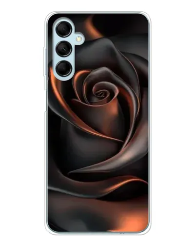 Чехол для Samsung Galaxy M16 с картинкой «Шелковая черная роза»