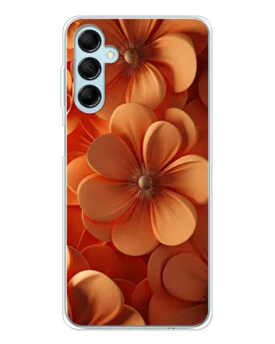 Чехол для Samsung Galaxy M16 с картинкой «Оранжевый макро цветок»