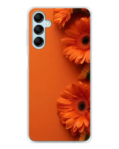 Чехол для Samsung Galaxy M16 с картинкой «Оранжевые герберы»
