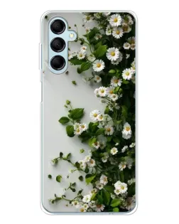 Чехол для Samsung Galaxy M16 с картинкой «Ветка мелких белых цветов» Чехол для Samsung Galaxy M16 с картинкой «Ветка мелких белых цветов»