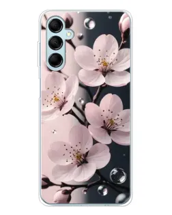 Чехол для Samsung Galaxy M16 с картинкой «Нежная сакура и капли» Чехол для Samsung Galaxy M16 с картинкой «Нежная сакура и капли»