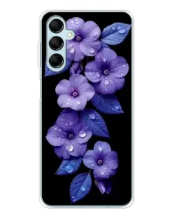 Чехол для Samsung Galaxy M16 с картинкой «Фиолетовые цветы с росою» Чехол для Samsung Galaxy M16 с картинкой «Фиолетовые цветы с росою»