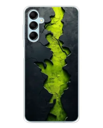 Чехол для Samsung Galaxy M16 с картинкой «Салатовый разлом скалы»