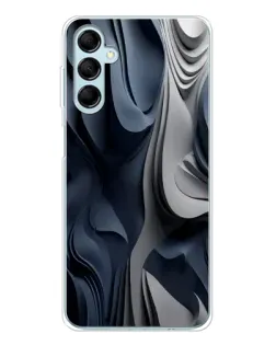 Чехол для Samsung Galaxy M16 с картинкой «Объемные синие складки» Чехол для Samsung Galaxy M16 с картинкой «Объемные синие складки»