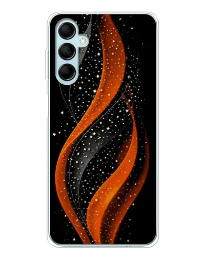 Чехол для Samsung Galaxy M16 с картинкой «Огненная звездная волна»