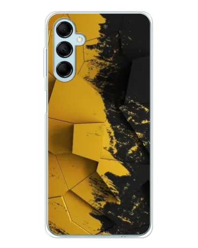 Чехол для Samsung Galaxy M16 с картинкой «Золотые осколки геометрии»