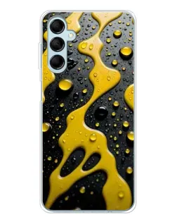Чехол для Samsung Galaxy M16 с картинкой «Жидкое желтое золото»