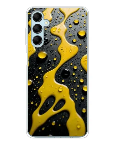 Чехол для Samsung Galaxy M16 с картинкой «Жидкое желтое золото»