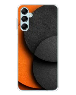 Чехол для Samsung Galaxy M16 с картинкой «Геометрия оранжевых кругов»