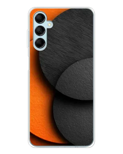 Чехол для Samsung Galaxy M16 с картинкой «Геометрия оранжевых кругов»