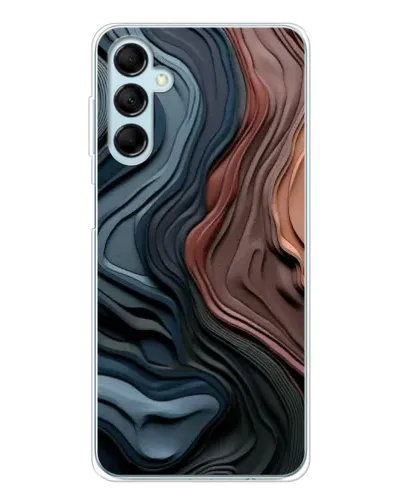 Чехол для Samsung Galaxy M16 с картинкой «Цветные волны каньона»