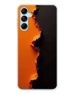 Чехол для Samsung Galaxy M16 с картинкой «Оранжевый разлом»