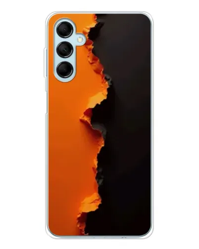 Чехол для Samsung Galaxy M16 с картинкой «Оранжевый разлом»
