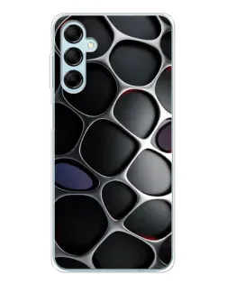 Чехол для Samsung Galaxy M16 с картинкой «Объемная темная решетка»