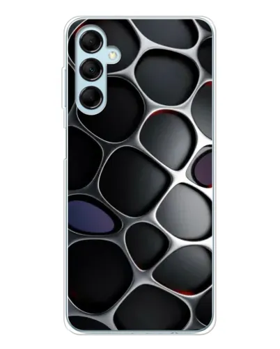 Чехол для Samsung Galaxy M16 с картинкой «Объемная темная решетка»