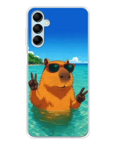 Чехол для Samsung Galaxy M16 с картинкой «Морская капибара» Чехол для Samsung Galaxy M16 с картинкой «Морская капибара»