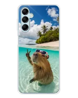 Чохол для Samsung Galaxy M16 з картинкою «Капібара на морі» Чохол для Samsung Galaxy M16 з картинкою «Капібара на морі»