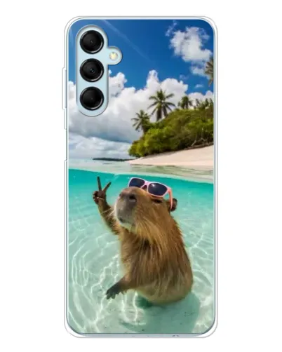 Чехол для Samsung Galaxy M16 с картинкой «Капибара на море» Чехол для Samsung Galaxy M16 с картинкой «Капибара на море»