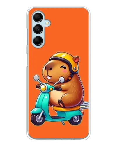 Чехол для Samsung Galaxy M16 с картинкой «Капибара на скутере» Чехол для Samsung Galaxy M16 с картинкой «Капибара на скутере»
